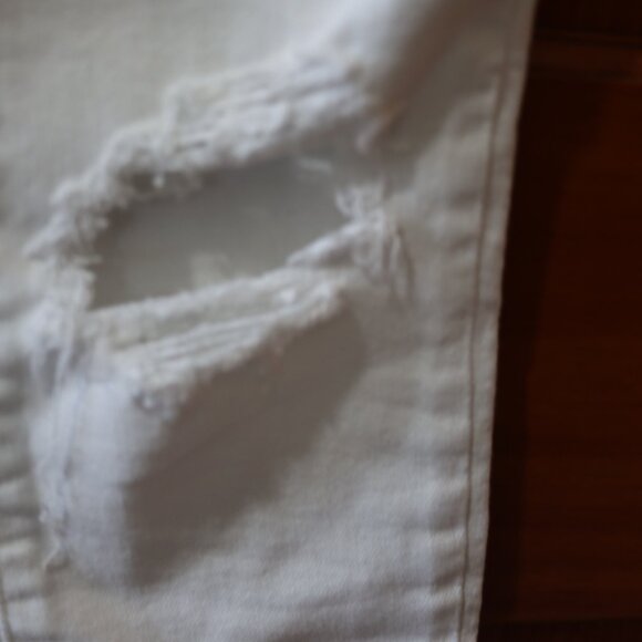 Levis 721 High Rise Skinny White Jeans 24 - Picture 5 of 16